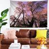 Office Living Room Tapestry Cherry Blossom Forest Tapestry Home Wall Decoration Tapestry