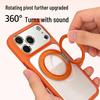Compatible with Apple iPhone 17 Pro Max: Rotating Magnetic Phone Case, Anti-Yellowing, High-End Transparency for iPhone 16 & 15