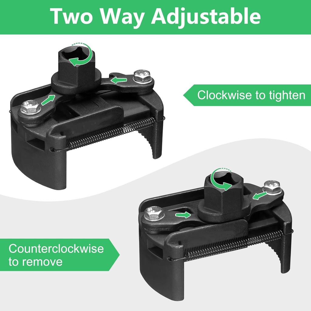 60-105mm Adjustable Steel Spanner For Car Oil Filter Wrench Filter Wrenches Remover Steel Fuel Truck Motorcycle Accessories