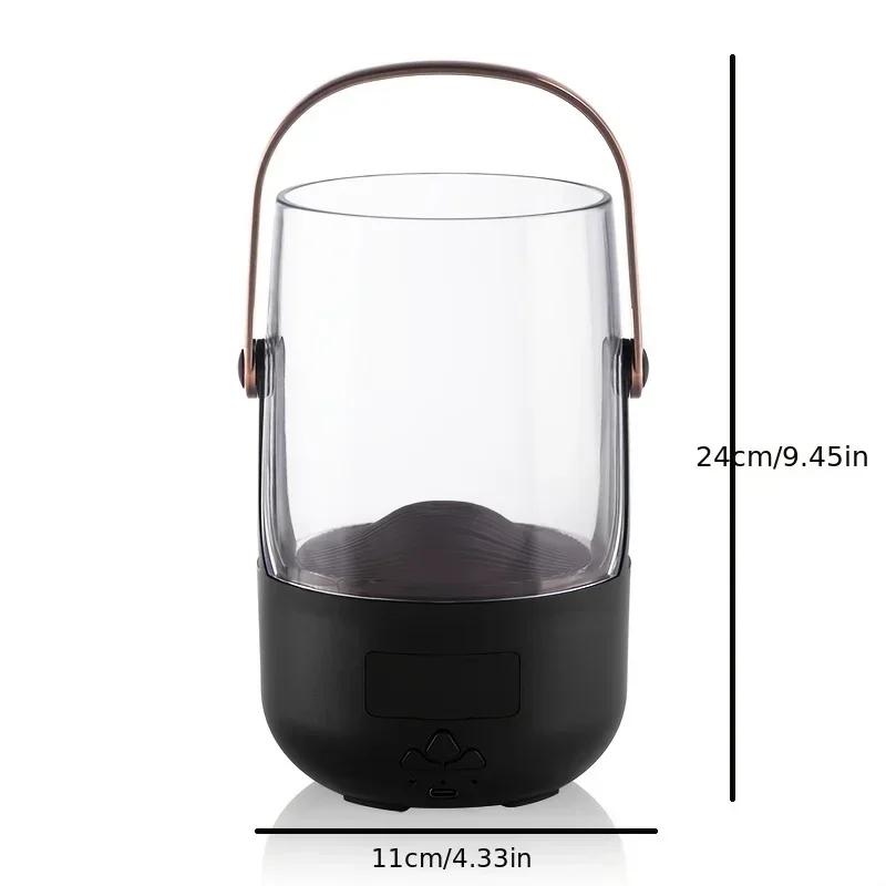200ML Retro Flame Diffuser  3 Timer Settings  Waterless Auto-Off  Ambient Mood Lighting  Aromatherapy Humidifier for Home, Bedro