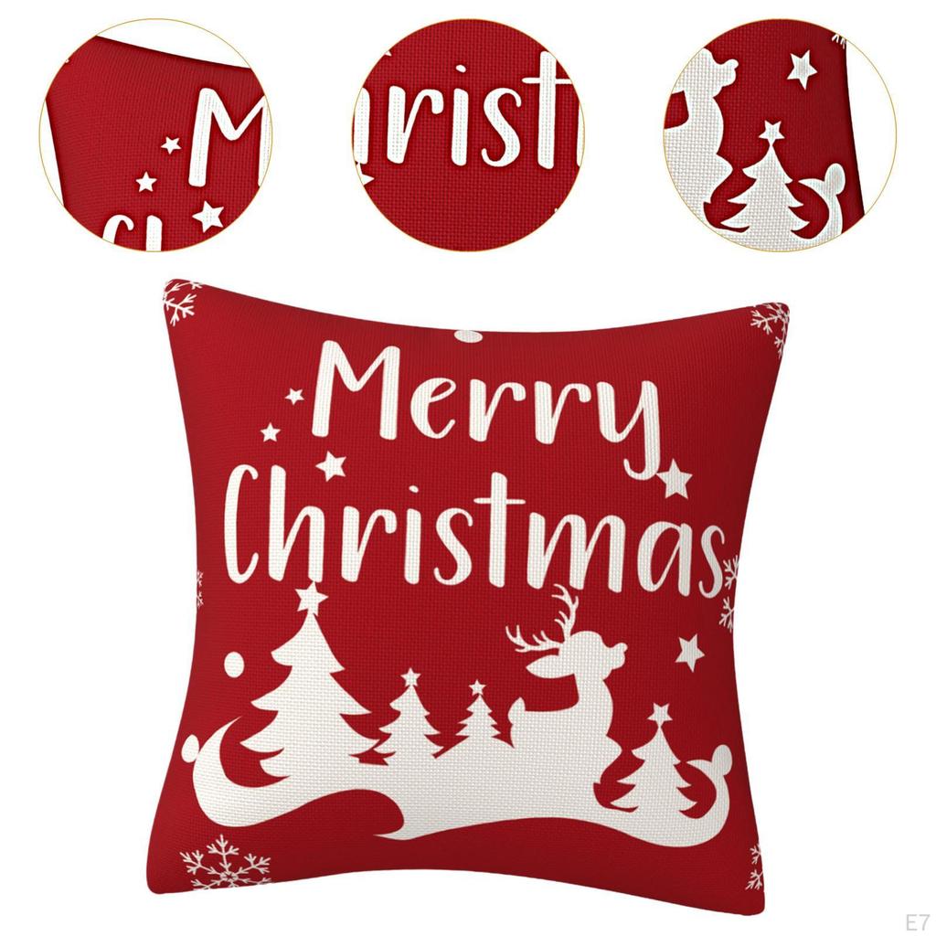 18x18inch Christmas Cushion Cover for Bedroom Holiday Decor