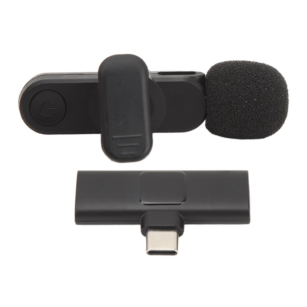 Wireless Lavalier Lapel Microphone Noise Reduction Mini Clip On Microphone Live Streaming Equipment