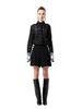 GREEDILOUS Black White Point Button Short Pants