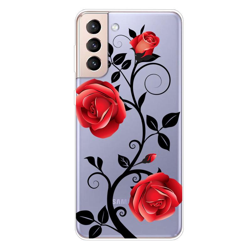 For Samsung S21 FE Case TPU Silicone Soft Clear Case for Samsung Galaxy S 21 / S21 Plus 5G Cover S21 Ultra FE Transparent Coque