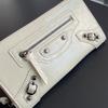 Retro Genuine Leather Women Wallets First Layer Of Cowhide Motorcycle Long Wallet Branded Style Rivets Phone Purse Studs Clutch Bag