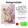 Animal Series Pearl Painting Cat Diy Handmade 5D Highvalue Hanging Living Room Decoration Painting.