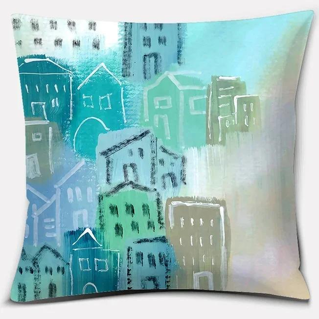 Summer color Series Pillow Gift Home Office Decoration Pillow Bedroom Sofa Car Cushion Cover Pillowcase
