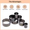 WUTA Leather Steel Leather Craft Leather Processing Hollow Belt Hole Round Cutting Die Punch, Tool, Punch,