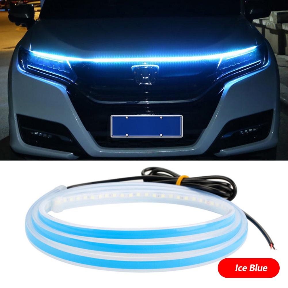 150/180CM Led Decoration Lights For Car Hood Flexible Daytime Running Light Strip Universal Decor Lamp Start-Scan