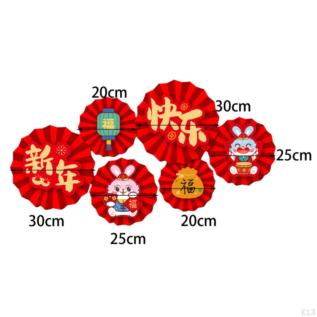 Chinese Decoration Home Decorations Red Paper Flowers Fan for