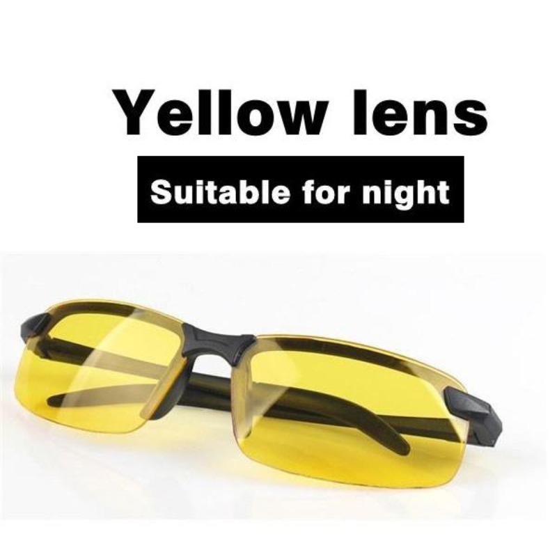 

Лучшие антибликовые очки для вождения днем и ночью для мужчин, поляризационные солнцезащитные очки, фотохромные очки для вождения жёлтый