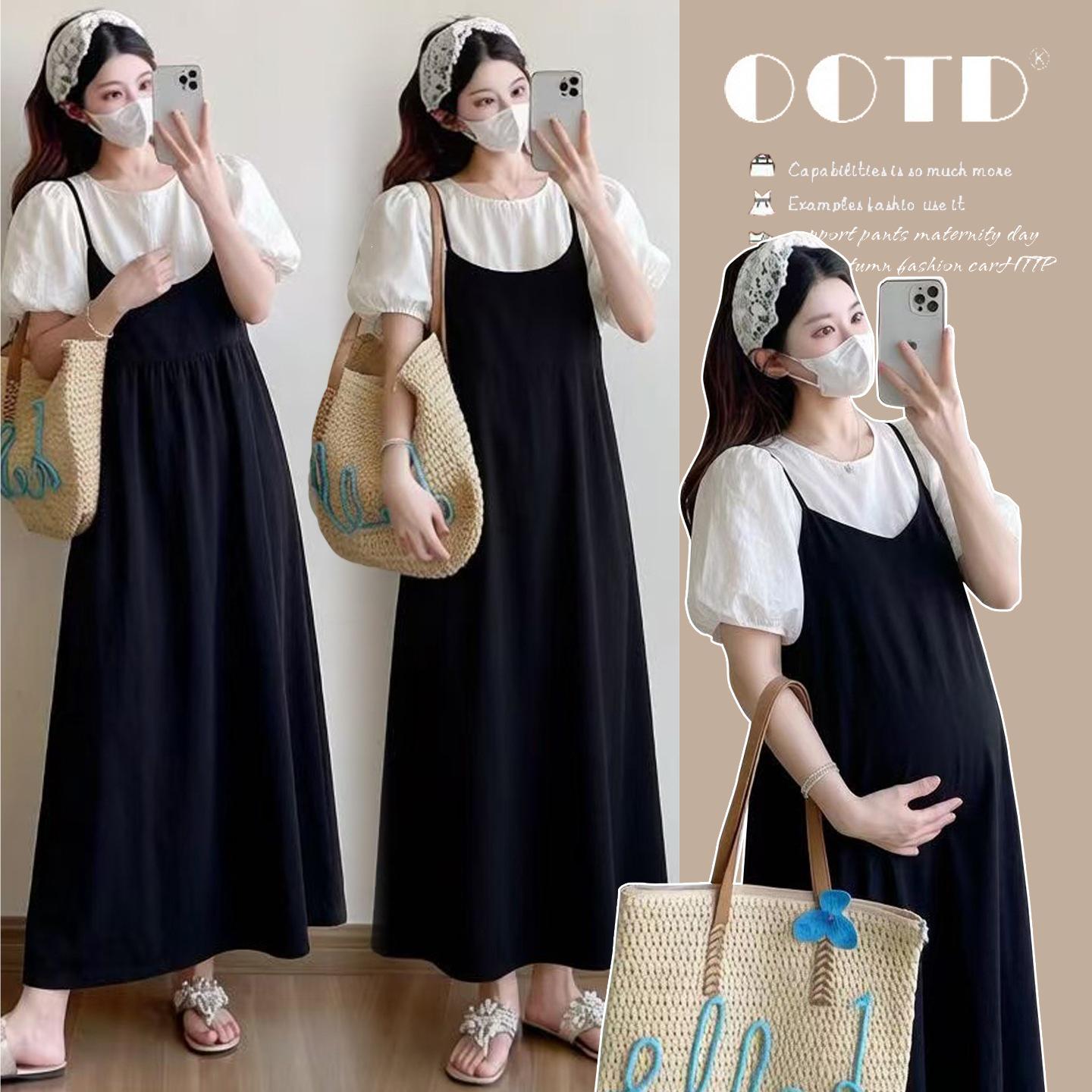2026 Summer Color-Block Knit Dress: Stylish, Age-Defying Two-Piece Look Extra Large
