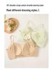Traceless Invisible Jelly Foundation Bra: Comfortable Lift, Summer Thin Straps, Beautiful Back, Fixed Cup, Women's Underwear.