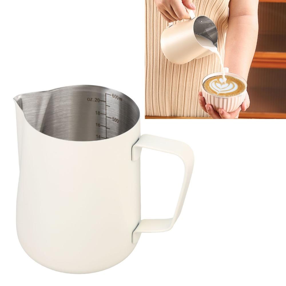 Pointed Spout Milk Pitcher With Scale Latte Art Frothing Cup  Coffee Preparation