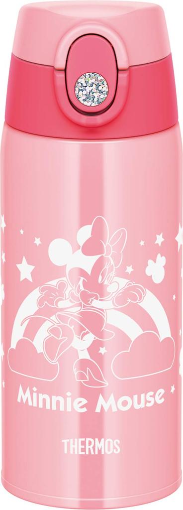 Thermos Vacuum Insulated Two-Way Water Bottle, 0.6L/0.64L, Minnie Mouse Pink, FJO-600WFDS P