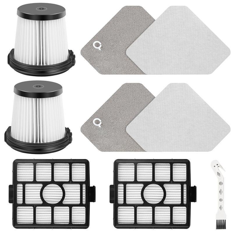 For Shark BU3523 BU3521 BU3120 Lightweight Cordless Upright Vacuum 9Pcs Washable Filter Kit Pre-Motor & Auto-Empty System Filter