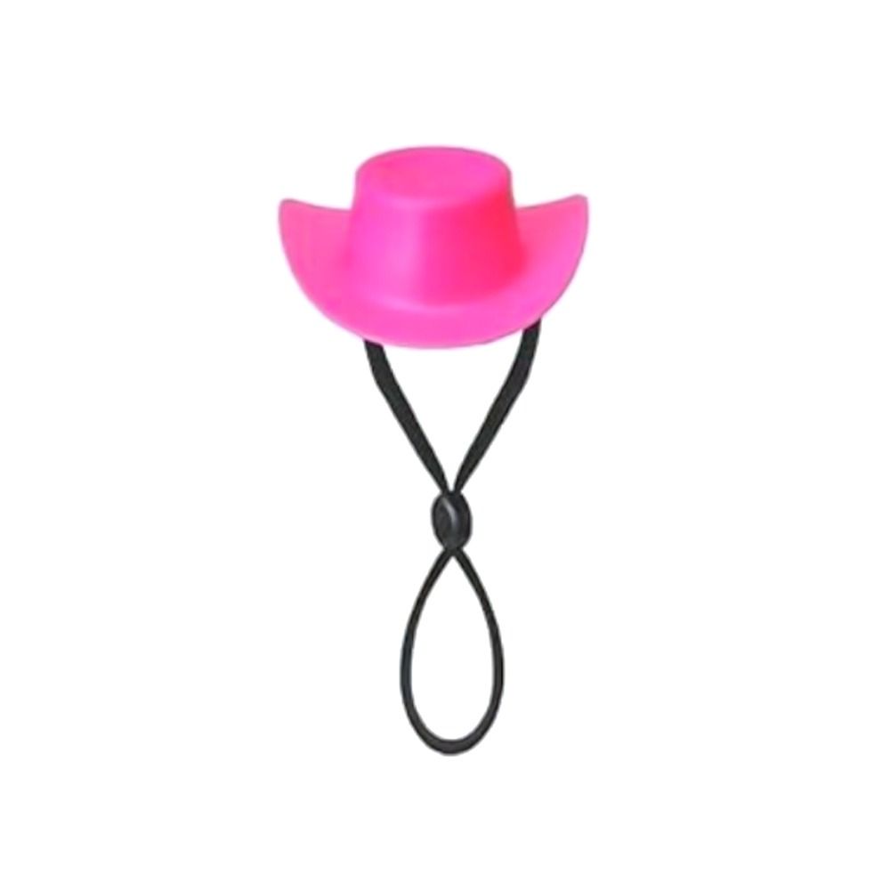 Resin Cowboy Hat with Rope Goose Statue Cap Fun Mini Desk Goose Hat Desk Accessories