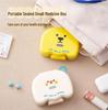 Portable Pill Organizer: Compact Medicine Box for Daily Use, Divided for Three Doses