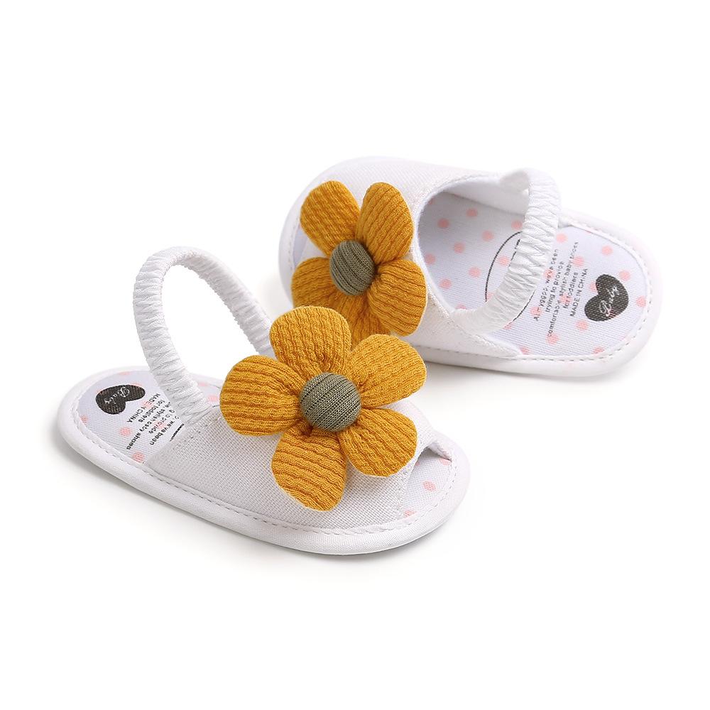 MYGGPP Sunflower Baby Princess Sandals Baby Sandals Female Small Princess Soft Bottom Summer New 0-12 Months