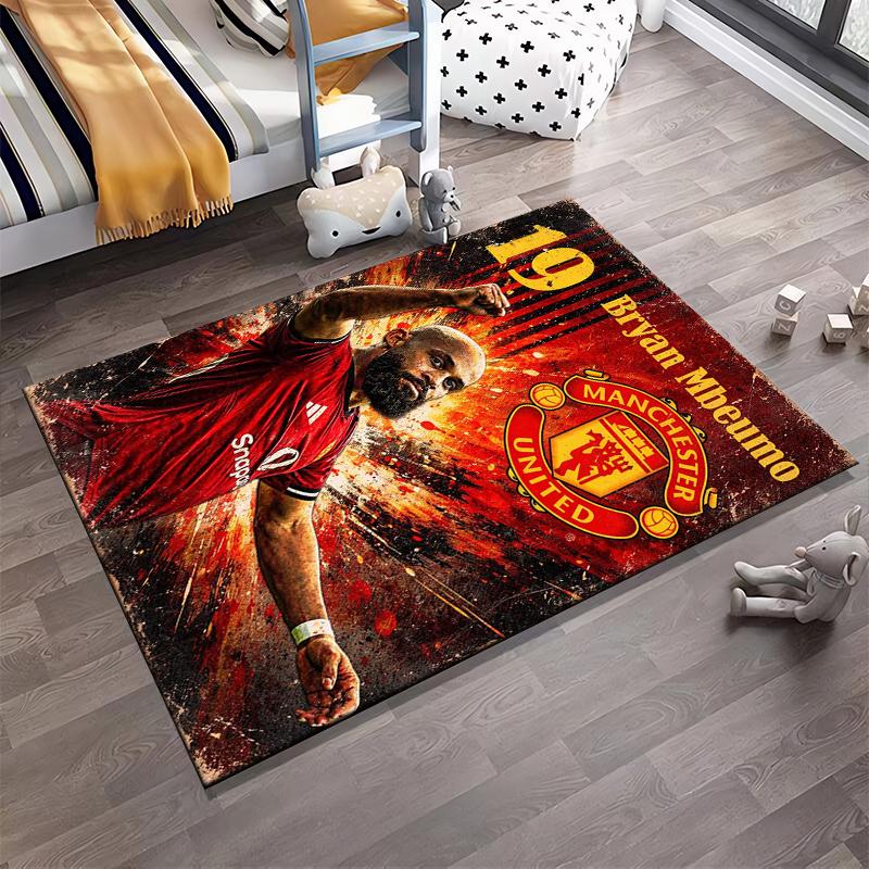 "Soccer Theme Designed floor mat, suitable as a non-slip mat for the living room or bedroom sofa
