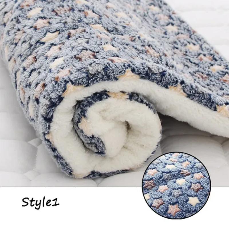 Weiche Flanell Verdickte Haustier Weiche Fleece Pad Haustier Decke Bett Matte für Welpen Hund Katze Sofa Kissen Hause Teppich Halten warme Schlaf Abdeckung