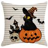 New Halloween Pillow Case Living Room Sofa Backrest Linen Black Festive Atmosphere Home Pillow
