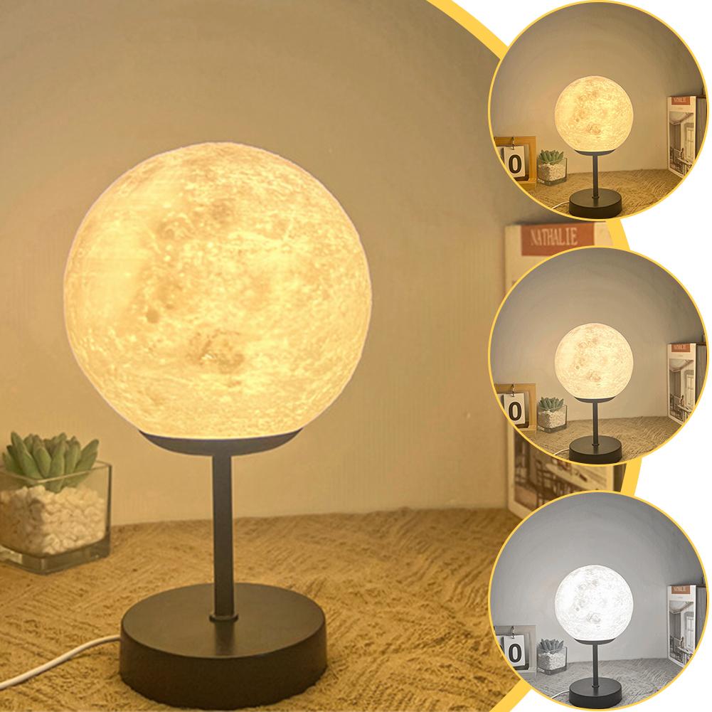 3D Moon Night Light with 25 Lighting Modes Moon Sleeping Light Minimalism Rechargeable Gifts for Women Men