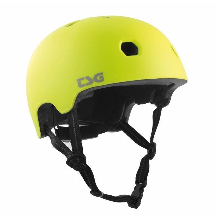 Casque de vélo - TSG - Meta - Satin acid jaune - L/XL - Protection optimale