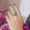 Malachite Gemstone Silver Ring, Pure 100% 925 Sterling Silver Fine Jewelry, Handmade Silver Ring, Unisex Ring Ar8928