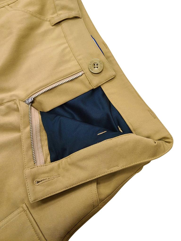 7630 BE Pleated Culotte Del Sol Sizes Skirt, Beige, Golf, Women's, M-4L (4L)