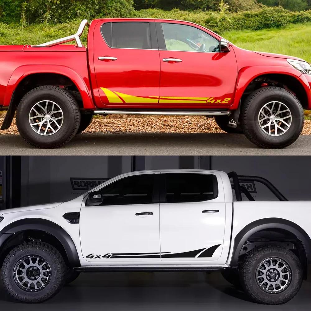Car Door Side 4X4 4X2 Decals Truck Decor Stickers For Isuzu Dmax Maxus T60 Dodge RAM GWM Poer VW Amarok Auto Tuning Accessories