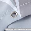 1Pc Polyester Shower Curtain With Metal Grommets & Plastic Hooks, 71*71Inch / 180*180Cm Fabric Bath Curtain Bathroom Decor