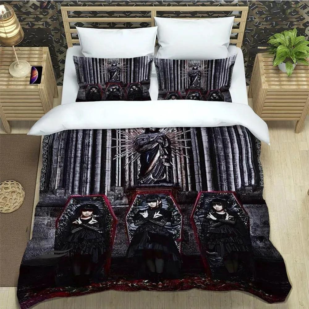 3D Print Rock Music Babymetal Bedding Sets Exquisite Supplies Set Duvetcover Bed Comforter Set Bedding Set Luxury Birthday Gift