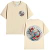 Japanese Koi Carp Fish Sakura Art Tokyo Style T Shirt Unisex Women Fashion Harajuku Vintage Tshirt Oversized Cotton Casual Tees