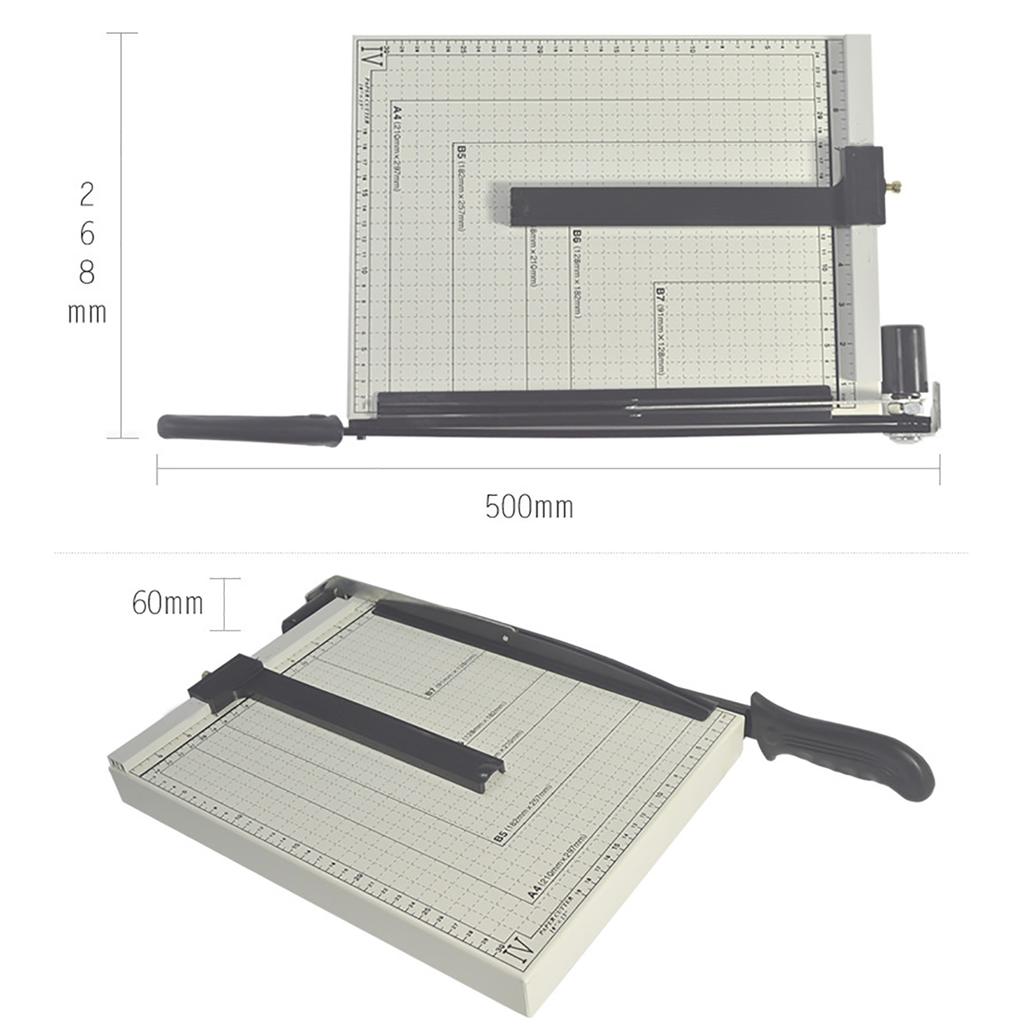 Ręczna Gilotyna do Papieru Heavy Duty Stalowa Podstawa Gilotyna do Papieru Nóż do Papieru Deska do Cięcia do Biura