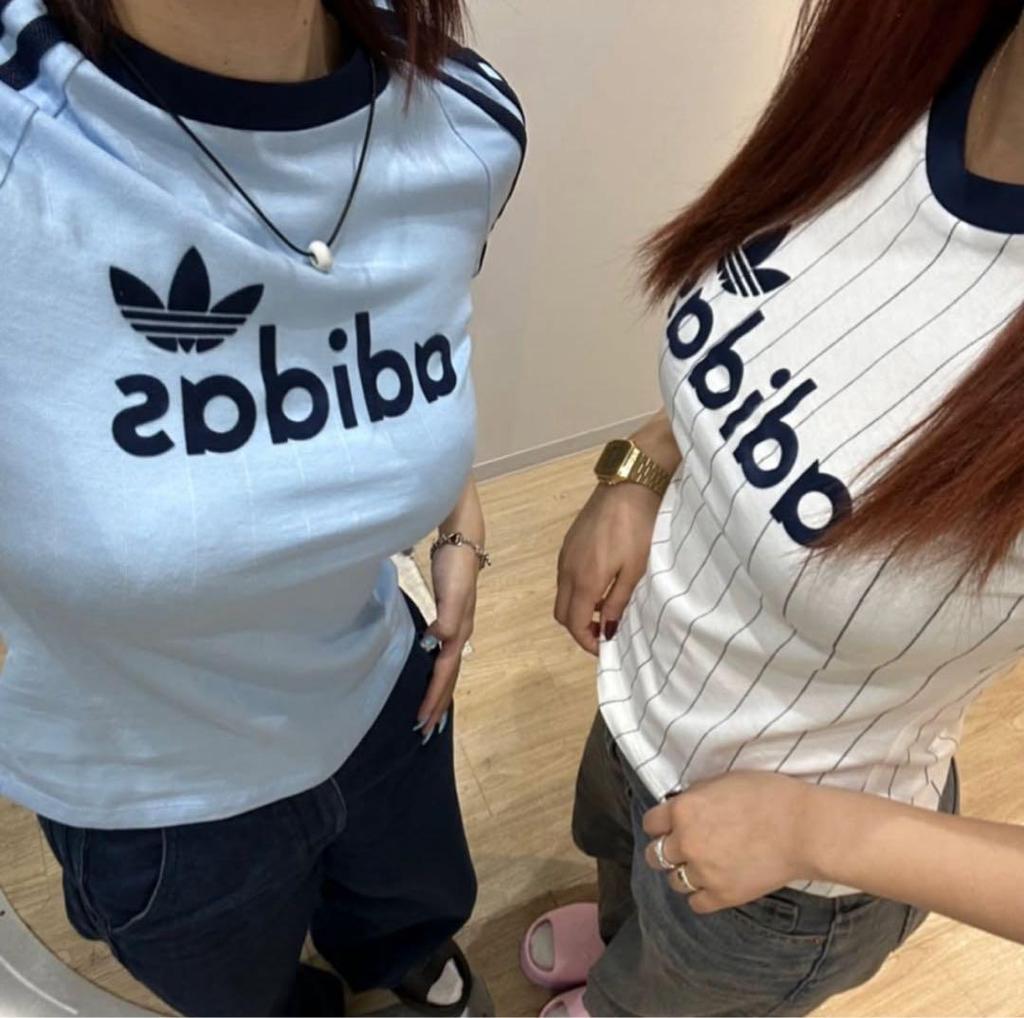 [USED] Rare XL adidas Linear Graphic Cali T-shirt in Blue and Navy