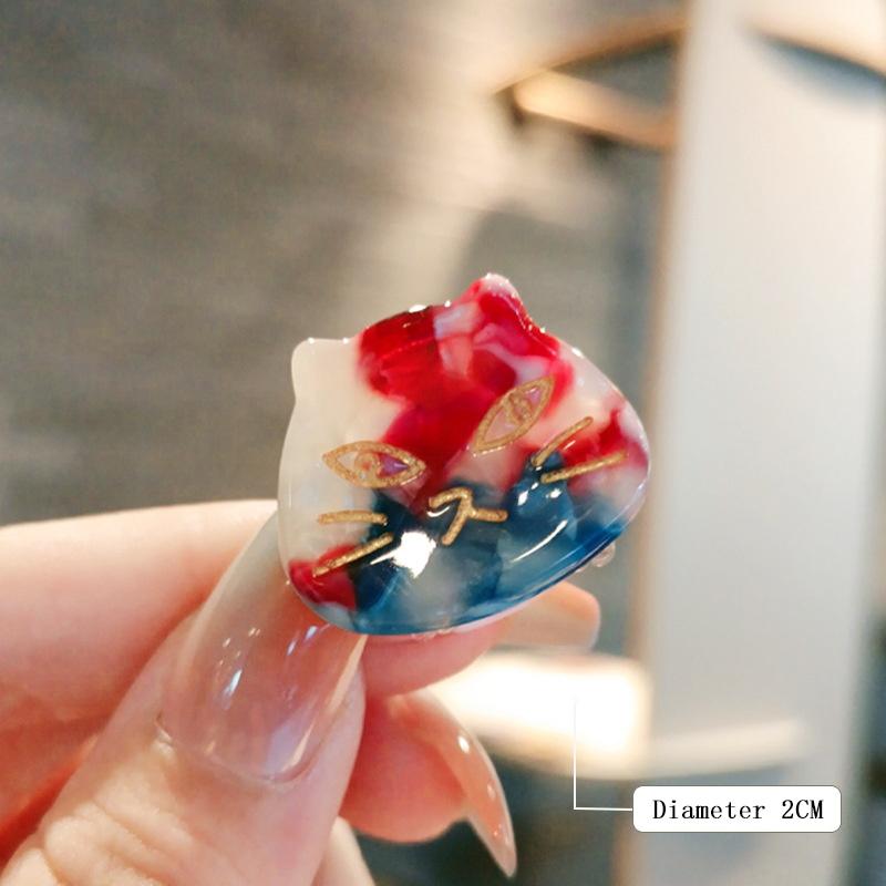 

Новая милая кошка маленькая заколка для волос для женщин заколка-краб из ацетата целлюлозы заколки-крабики для укладки волос модные аксессуары для волос