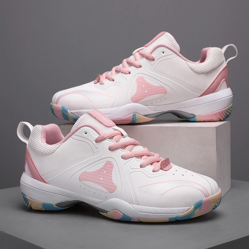 Badminton shoes women's comfortable and wear-resistant couple sports shoes breathable mesh youth and students competition training shoes