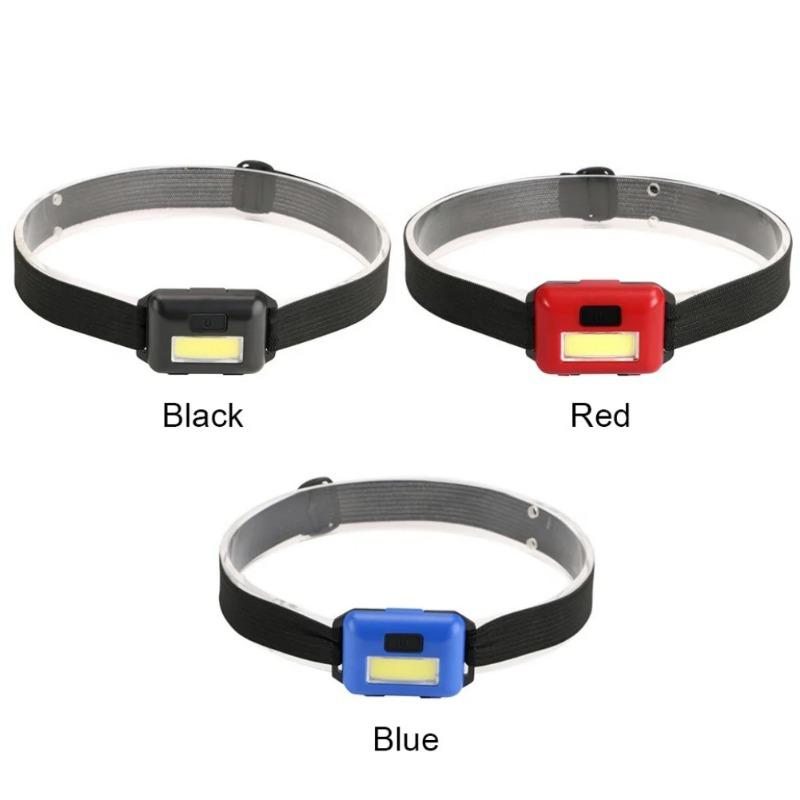 3PCS Outdoor Camping Head Flashlight 3 Modes Strong LED COB Waterproof Headlights Lighting Torch Lamp Mini Night Headlamp