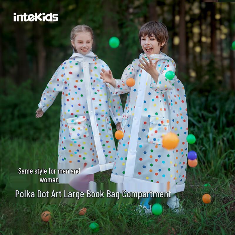 TiantiZai Kids School Raincoat with Backpack Space 2XL