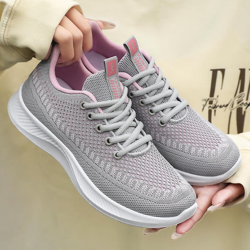 Shoes Women's Shoes Versatile Summer Casual Single Shoes Hollow Breathable Running Shoes Soft Sole Comfortable Sports Shoes