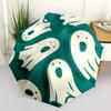 1pc Ghostly Spirits Automatic Open/close Folding Compact Umbrella, 8-Rib Sturdy Canopy, Lightweight Portable, Everyday Use, Gift, Outdoor Umbrella, Tr