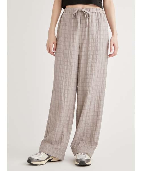 Emi 13WFP251070GRY0 Semi-Sheer Pajama-Like Pants,