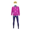 Boys Cosplay Fantasy Costume For Men Sweatshirt Pants Cap Roleplay Outfits Halloween Carnival Suit Pink Sweater Yellow Hat Suits