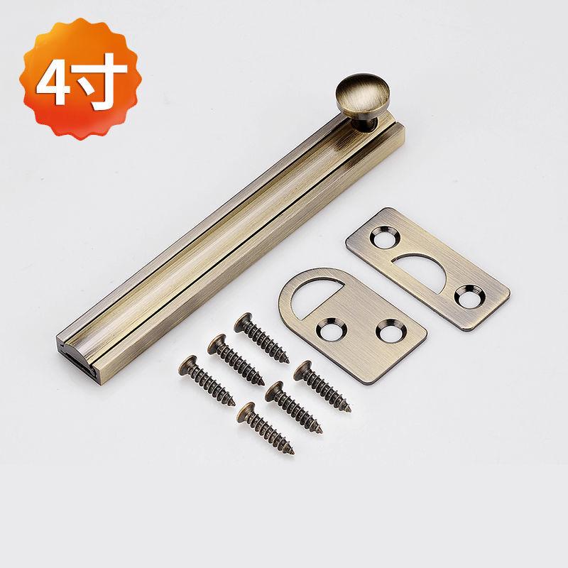 All-Copper Four-Color Universal Latch Security Sliding Door Lock Clear Chinese Latch Home Accessories