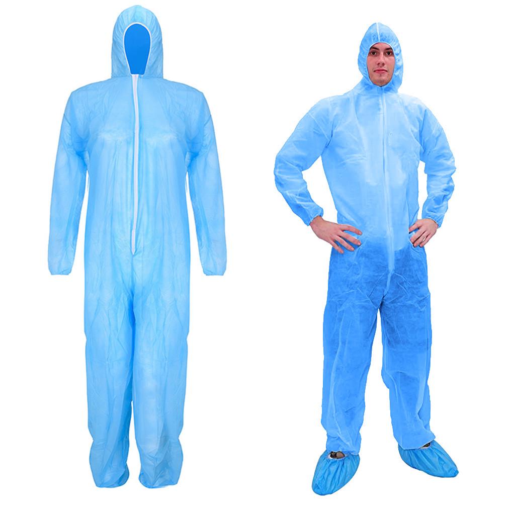 

Одноразовый изоляционный костюм Защитная одежда Рабочая одежда с капюшоном синий