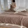 New Cover Blanket Office Shawl Air Conditioning Small Blanket Thickened Coral Velvet Flannel Lamb Wool Blanket Nap Sofa