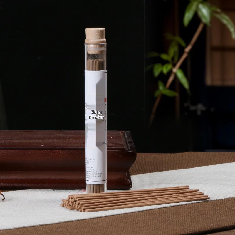 Douyin Bestseller: Sandalwood & Agarwood Incense Sticks with Osmanthus Scent, Heart Sutra Vertical Burner & Holder for Home