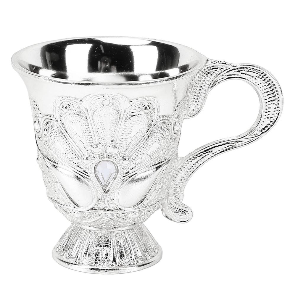 Retro Wine Glass Metal Multi Functional Decorative Shot Glass Wine Chalice for Bar Display Cabinet