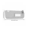 Glare-Blocking Car Accessory Light Gray Vehicle 3 Replacement Sun Visor Slim